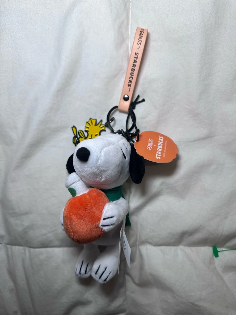 Starbucks Snoopy Pumpkin Plush Keychain